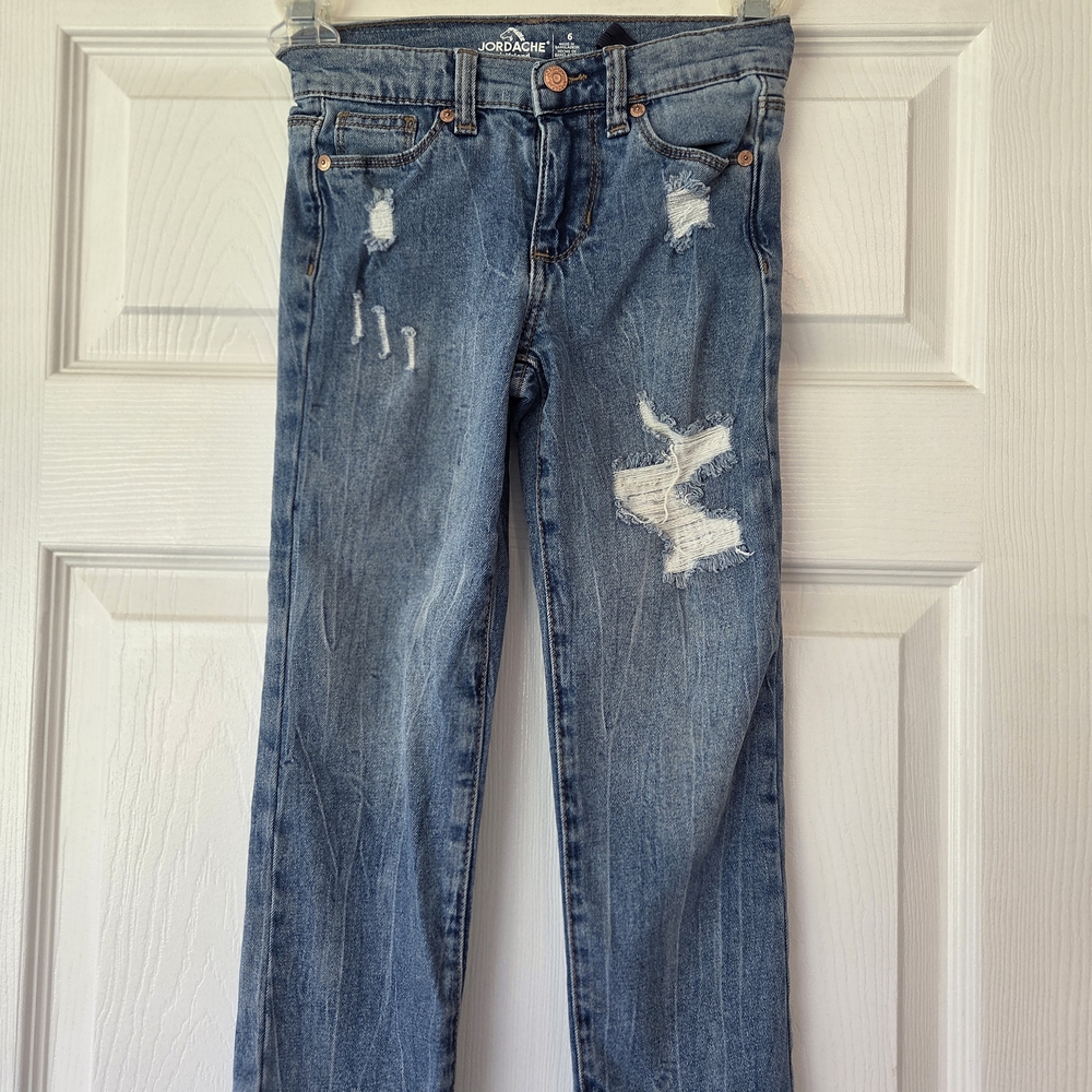 Jordache Kids Blue Distressed Jeans